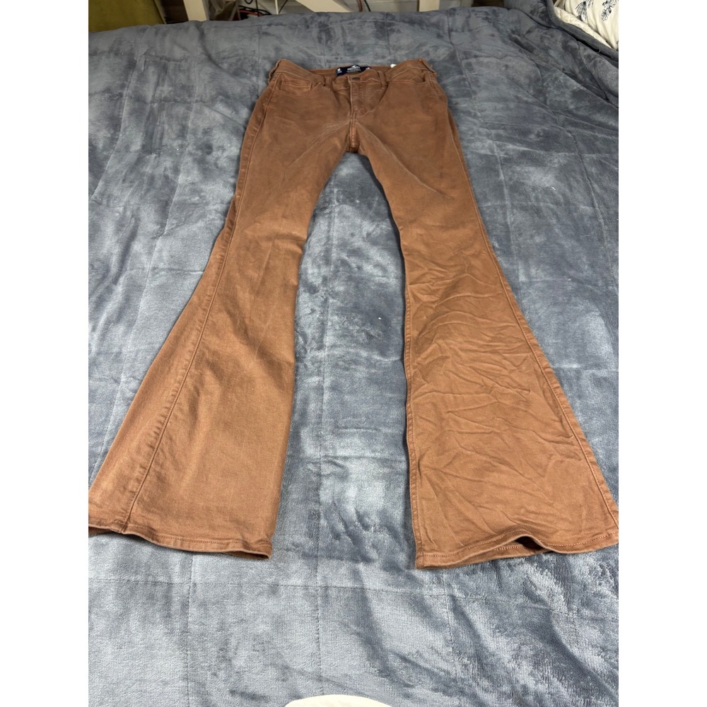 Hollister Brown High Rise Vintage Flare Jeans Soft Stretch 3R W26 L32 Womens